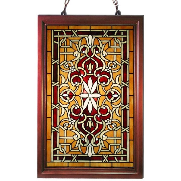 Warehouse of Tiffany Tiffany-style Wood Frame Stained Glass Window