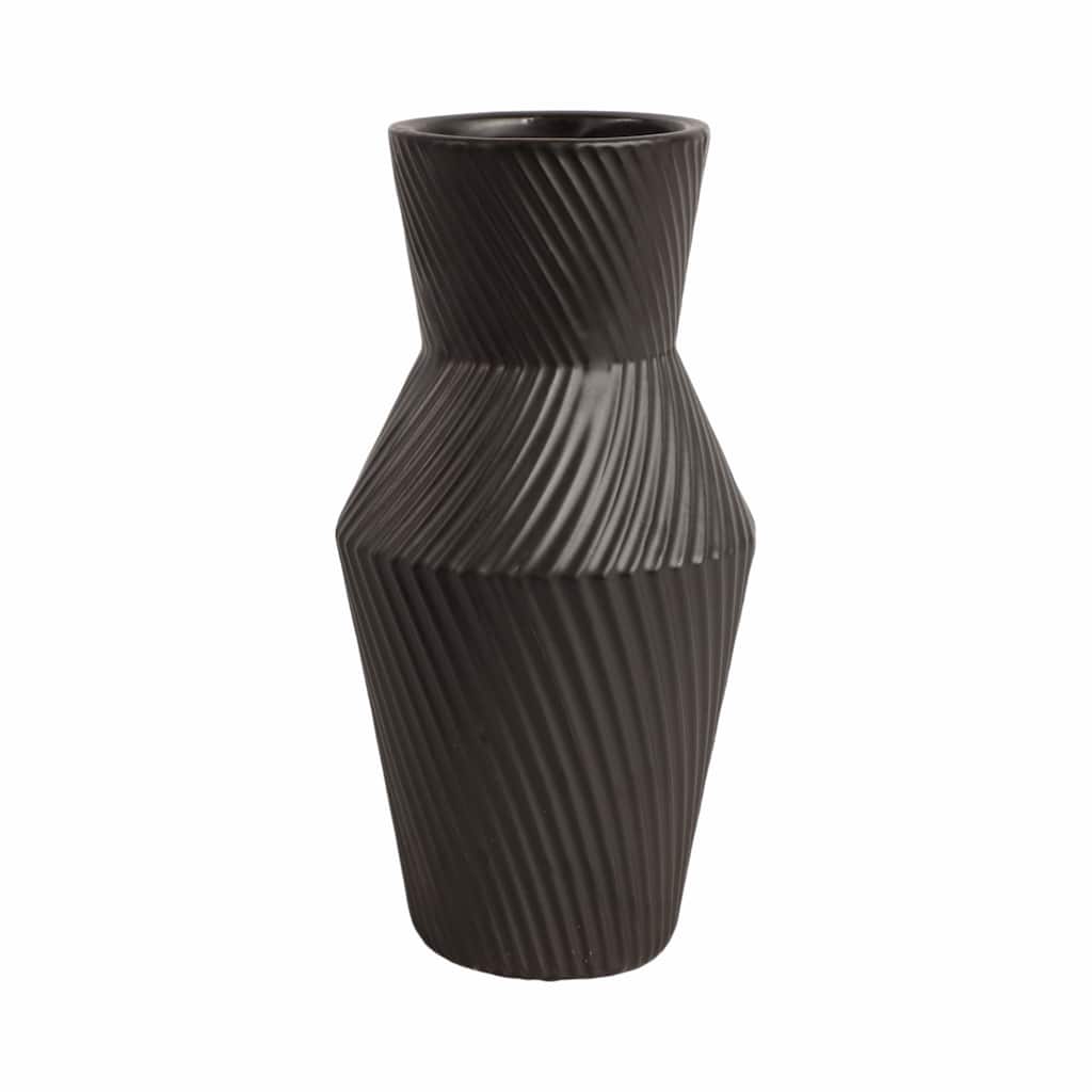 Sagebrook Home Modern Totem Stoneware Vase Unique Decor