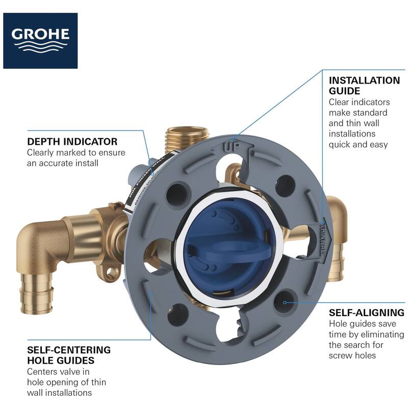 Grohe GrohSafe 3.0 Pressure Balance Valve with PEX Cold Expansion