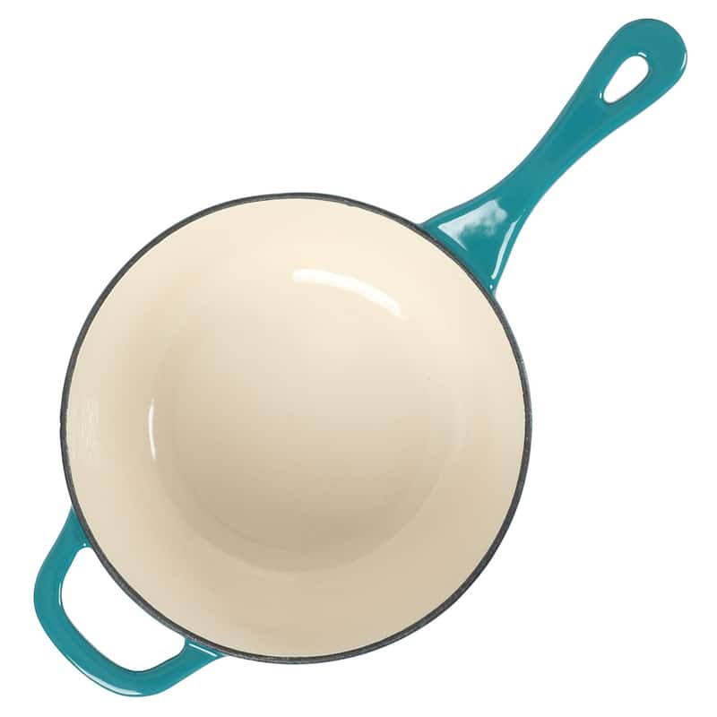 Crock-Pot 3 Qt Enamel Cast Iron Sauce Pan W/Lid