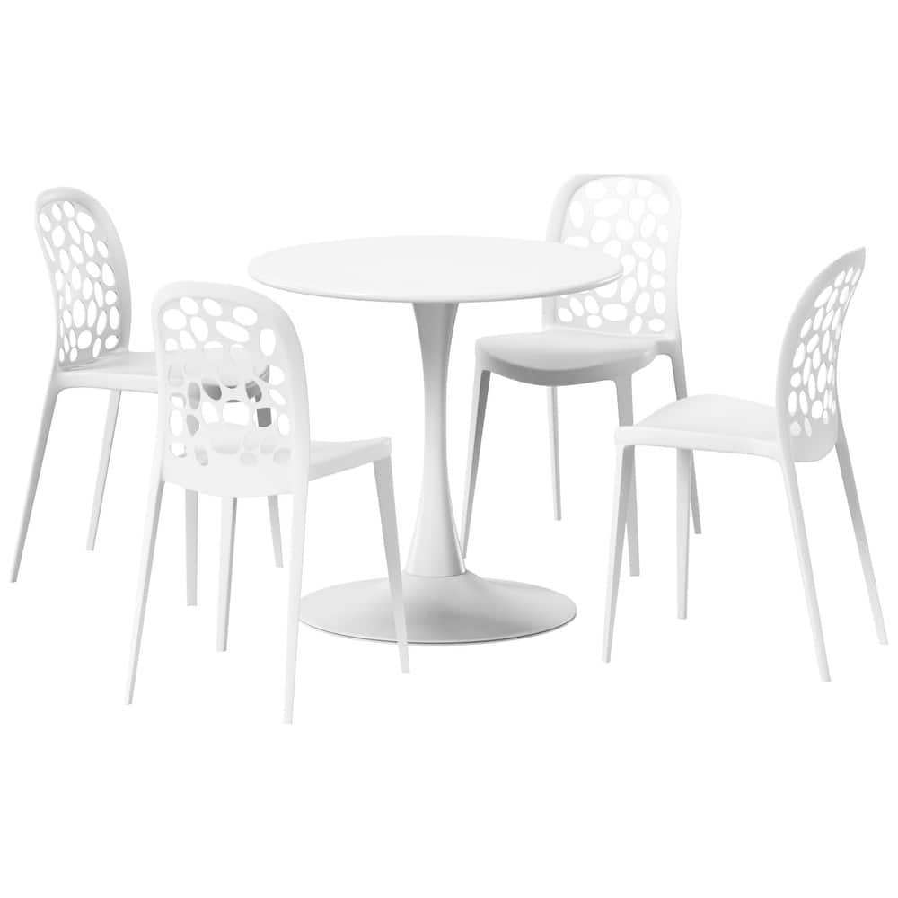 Frond and Form 4-Person Outdoor Round Dining Set