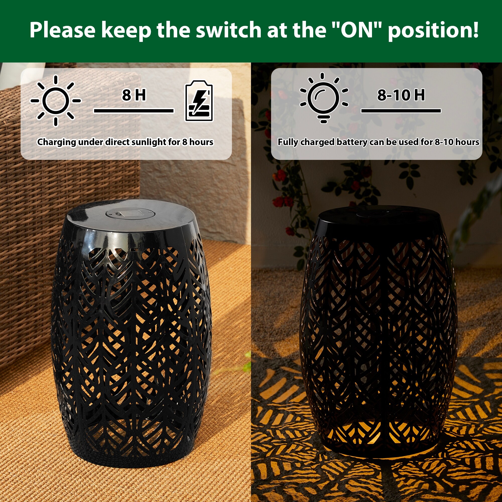 Solar garden stools online