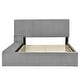 preview thumbnail 14 of 34, Upholstered Platform Bed with Lateral Storage Compartments and Thick Fabric,Velvet