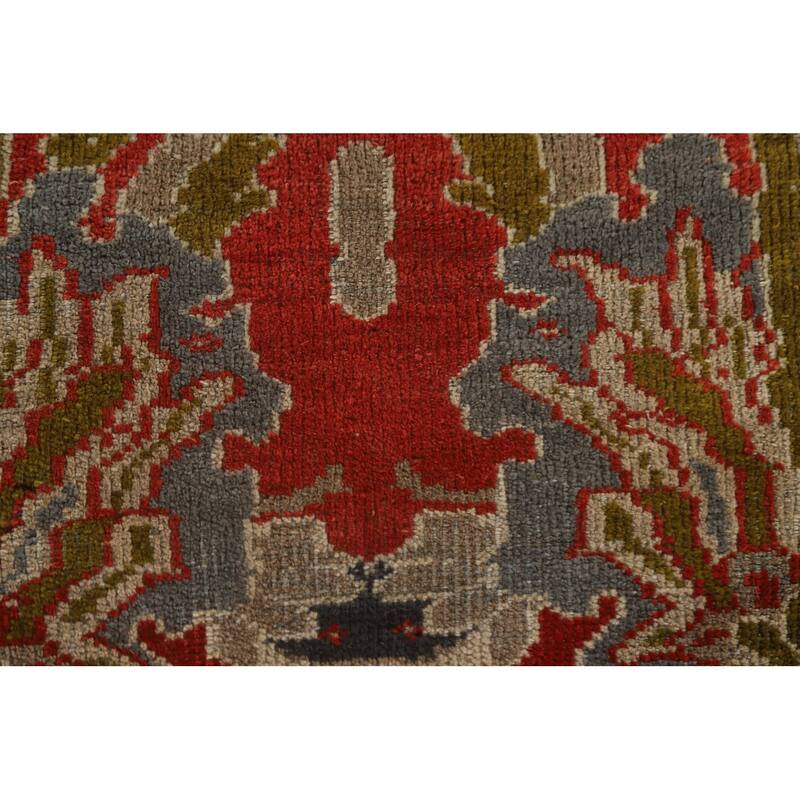 Hand Knotted Oriental 100% Wool Carpet Traditional Floral Red Sultanabad Area Rug - 16' 10'' X 12' 5''