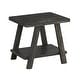 preview thumbnail 14 of 13, Roundhill Furniture Athens Contemporary Wood Shelf End Table