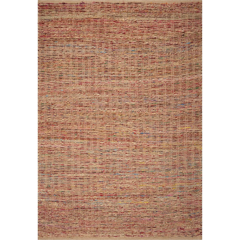 Handwoven Casual Ombre Jute & Silk Rug