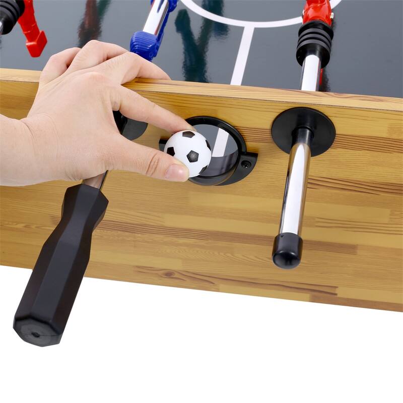 54" Hurricane Foosball Table for Family Game Rooms with Cherry Finish