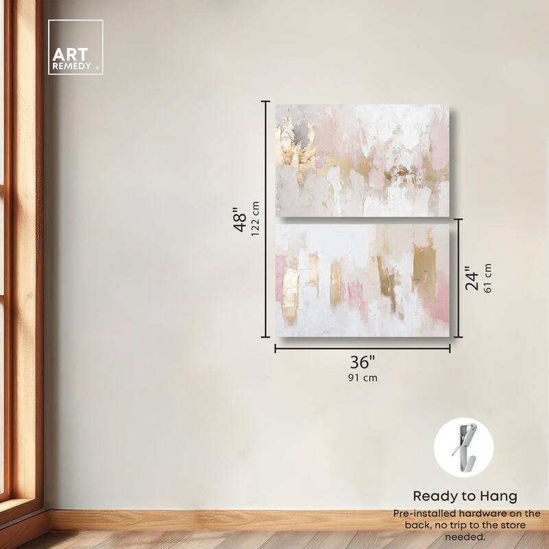Rustic Elegance Set Canvas Set of 2 by Art Remedy, Gallery Wrapped