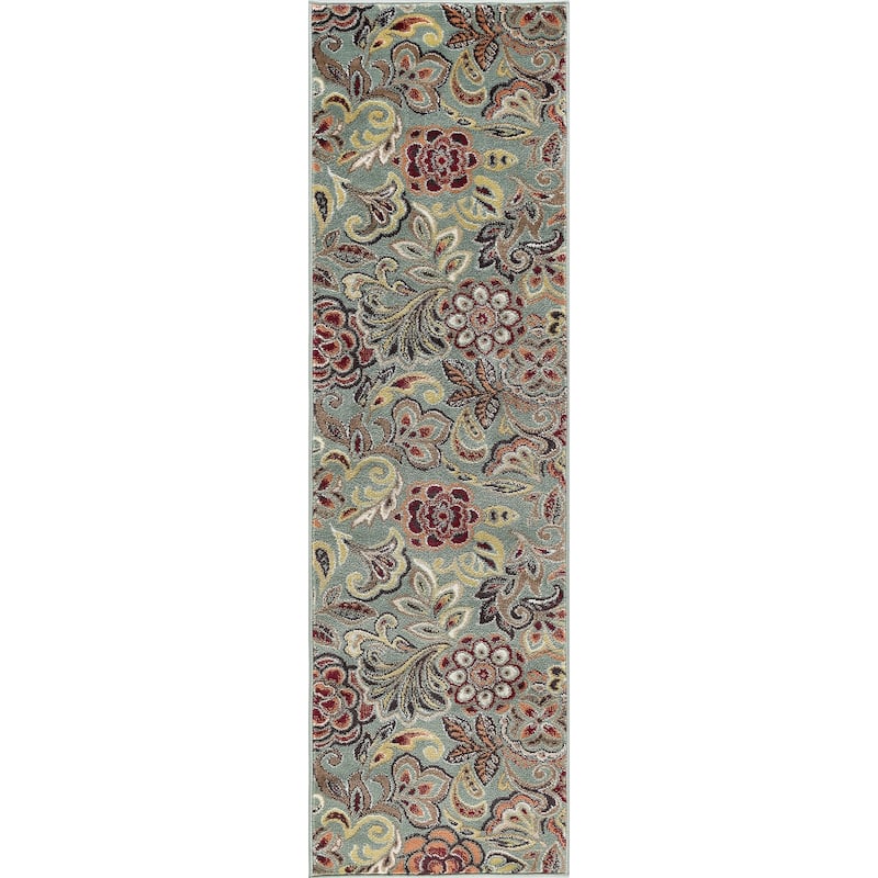 Decora Farmhouse Floral Indoor Area Rug