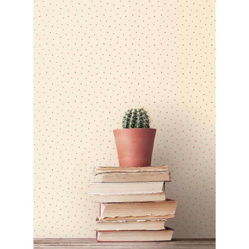Galerie Wallcoverings Miniatures 3 Polka Dot Leaf Design Vinyl on Non-woven Matte Wallpaper Roll