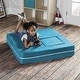 preview thumbnail 33 of 48, Jaxx Zipline Modular Kids Loveseat with Ottomans