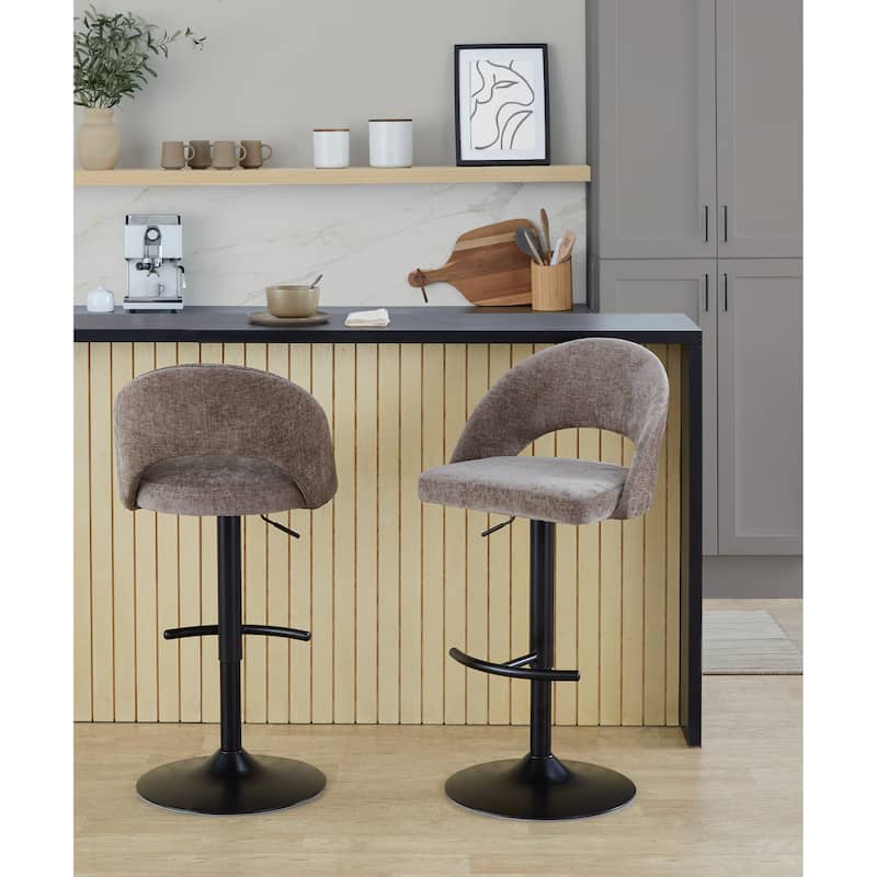 Renee Adjustable Barstool - Set of 2