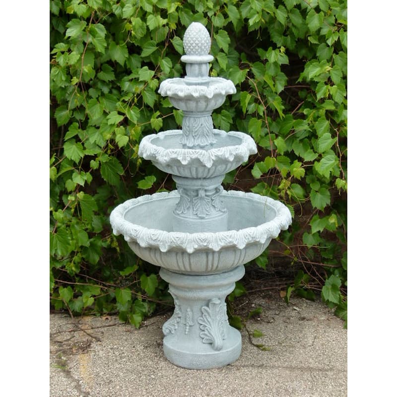 Cascading New Orleans Outdoor Garden Fountain - Taupe Gray - 56"