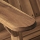 preview thumbnail 24 of 54, Hanlee Acacia Wood Folding Adirondack Chair by Christopher Knight Home - 29.50" W x 35.75" D x 34.25" H