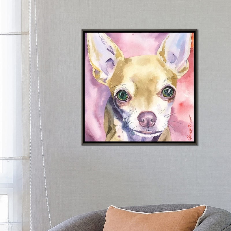iCanvas "Chihuahua" by George Dyachenko Framed