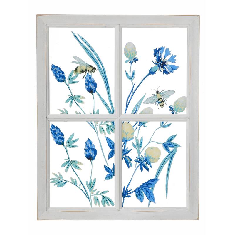 Acrylic Bee and Cornflower Frame 15X19" - 19