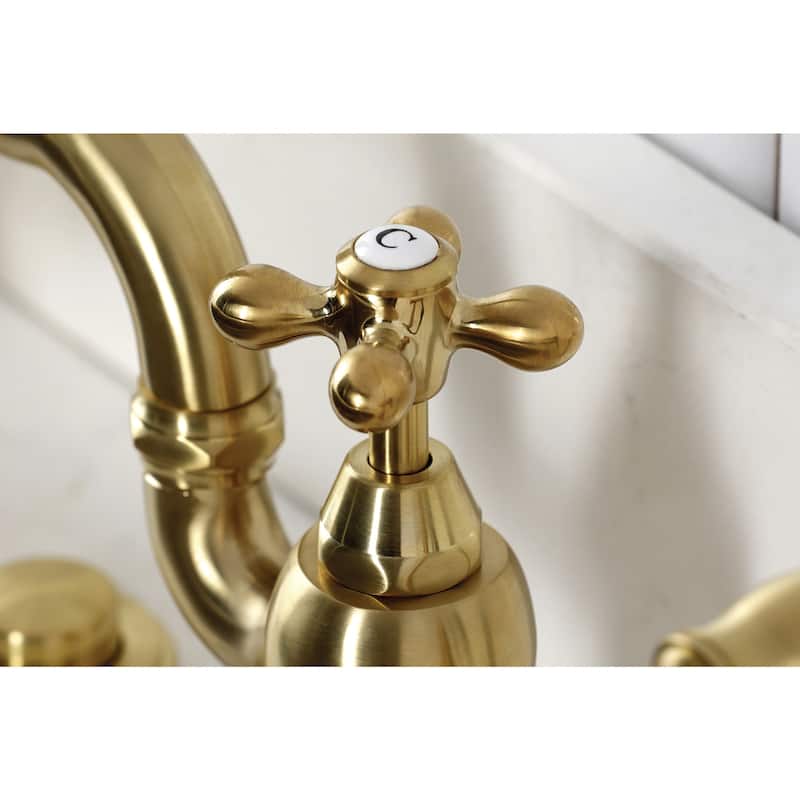 Kingston Brass KS779.AXBS English Country 1.8 GPM Widespread Bridge