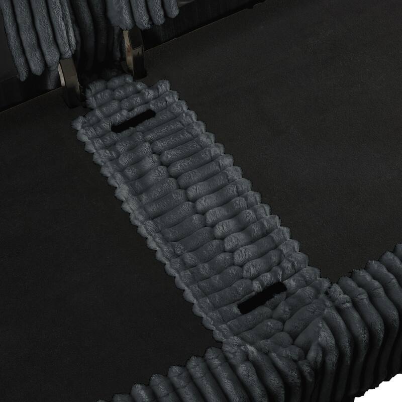 Upholstered Sofa for Living Room, U-Shaped Modular Sectional Sofa, Deep Seat 3-Seater Couch with Multiple Cushions for Apartment