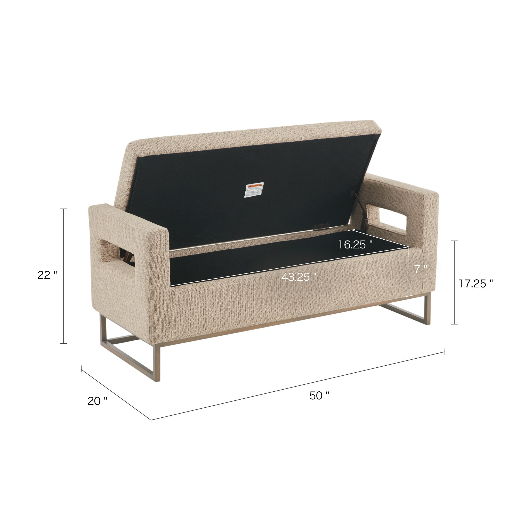Pelton upholstered store storage bench