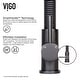 preview thumbnail 3 of 156, VIGO Edison 19" H Single Handle Pull-Down Sprayer Kitchen Faucet