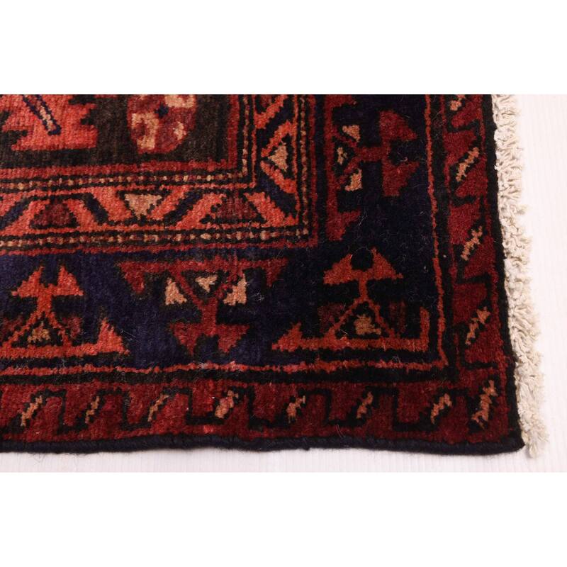 ECARPETGALLERY Hand-knotted Andelz Dark Red Wool Rug - 4'11 x 7'3