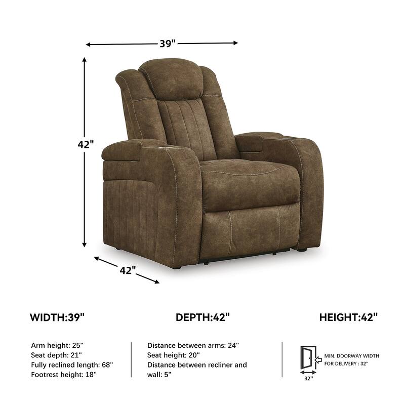 Signature Design by Ashley Wolfridge Brindle Power Recliner