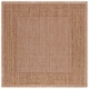 preview thumbnail 18 of 133, SAFAVIEH Courtyard Sherrie Border Indoor/ Outdoor Waterproof Patio Backyard Rug 3' Square - Natural/Gold