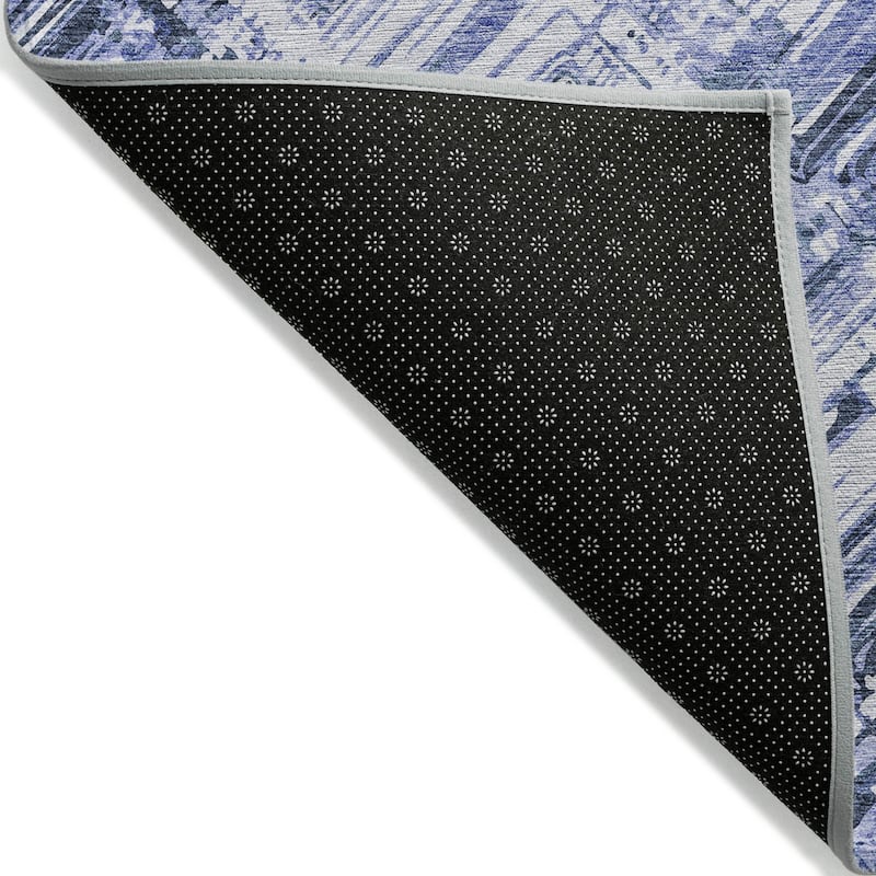 Machine Washable Indoor/ Outdoor Chantille Modern Chevron Rug