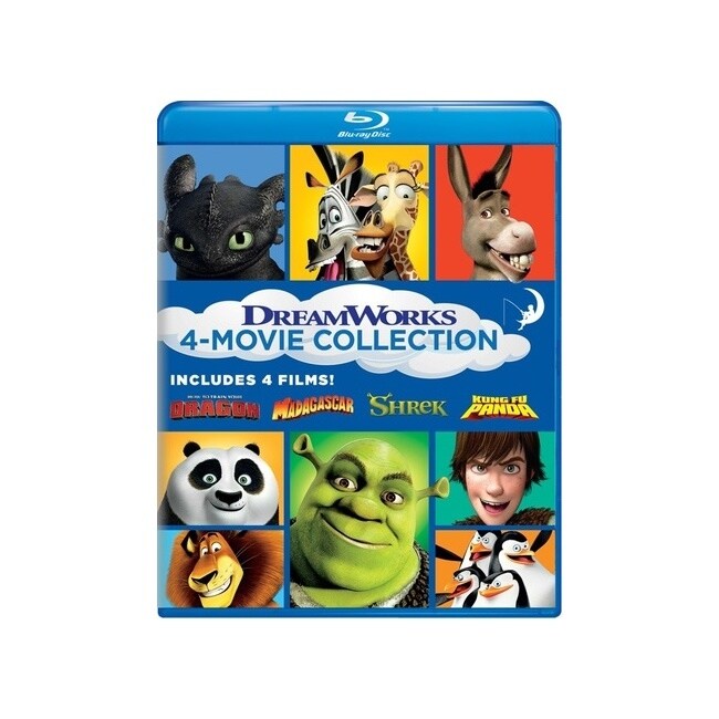 Shop Dreamworks 4 Movie Coll Httyd Madagascar Shrek Kung Fu Panda