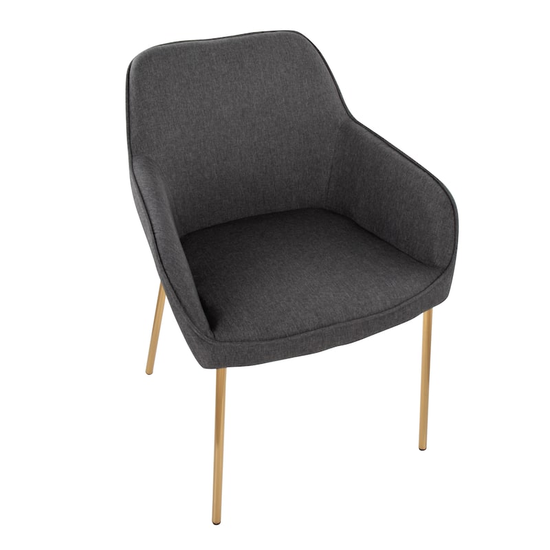 Silver Orchid Galotti Gold Upholstered Dining Chair (Set of 2)