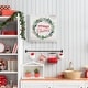 preview thumbnail 7 of 8, Merry Christmas Wreath-Premium Gallery Wrapped Canvas - Ready to Hang - Multi-Color