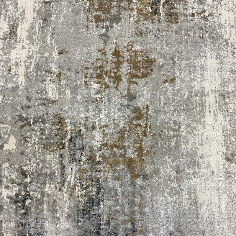 HERAT ORIENTAL Turkish Modern Erased Design Wool & Silk Rug - 5'3" x 7'7"