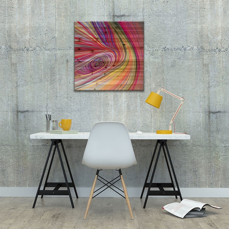 Pure Abstract III Print On Wood by Ben Heine - Multi-Color