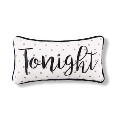 6"x 12" Tonight/Not Tonight Reversible Throw Pillow