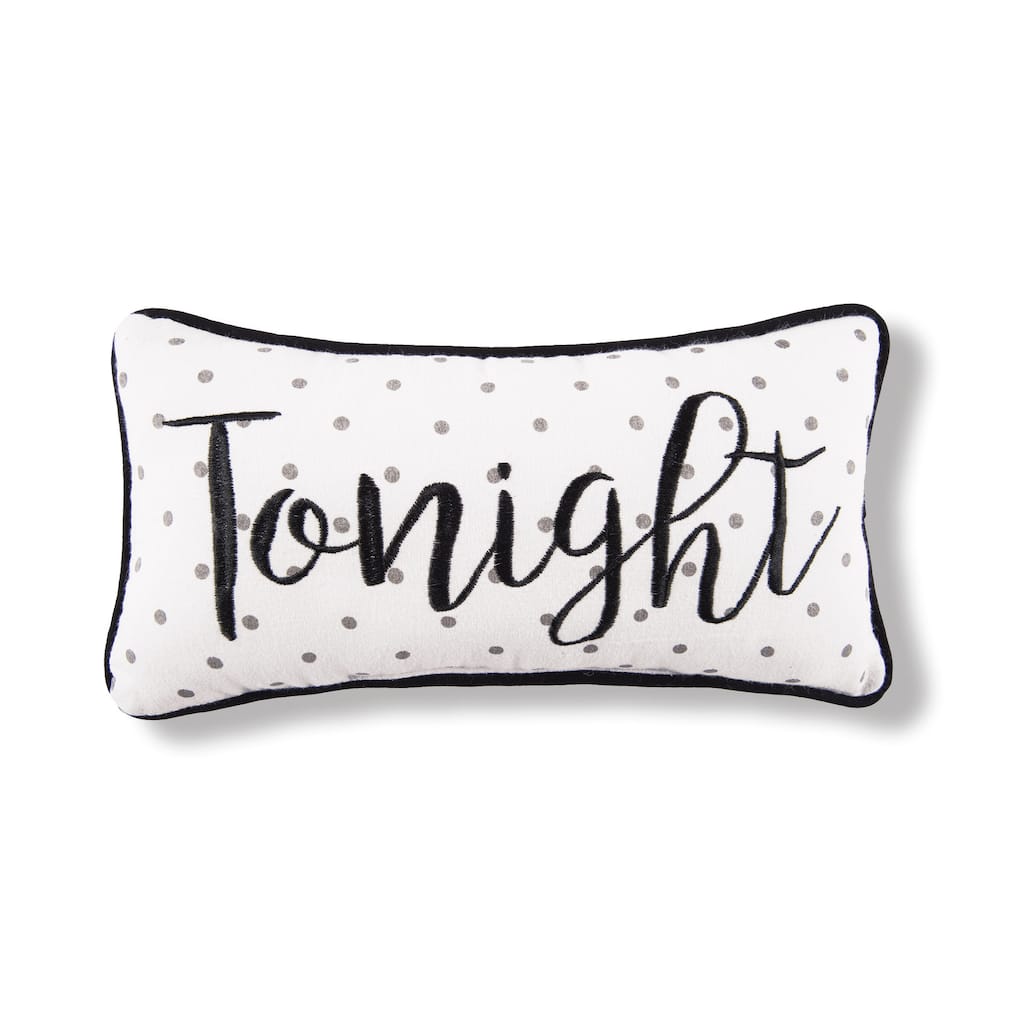 6"x 12" Tonight/Not Tonight Reversible Throw Pillow