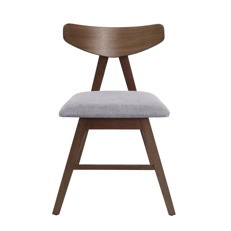 Stocker Fabric and Rubberwood Dining Chairs (Set of 2) by Christopher Knight Home