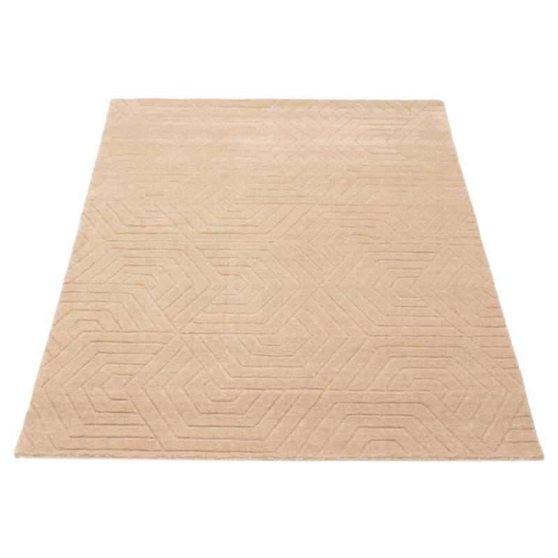 Kashkuli Gabbeh Tan Rug 5'3" x 7'7" - 5'3 x 7'7