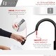 preview thumbnail 5 of 49, STYLISH Kitchen Sink Faucet Single Handle Pull Down Dual Mode in Stainless Steel - Faucet Height: 14 1/8" | Spout Height: 6 3/4"