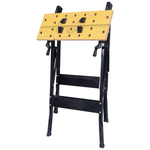 Shop Costway Folding Work Bench Table Tool Garage Repair Workshop