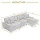 preview thumbnail 10 of 193, Oversized Modular Sectional Sofa Set with Pillows