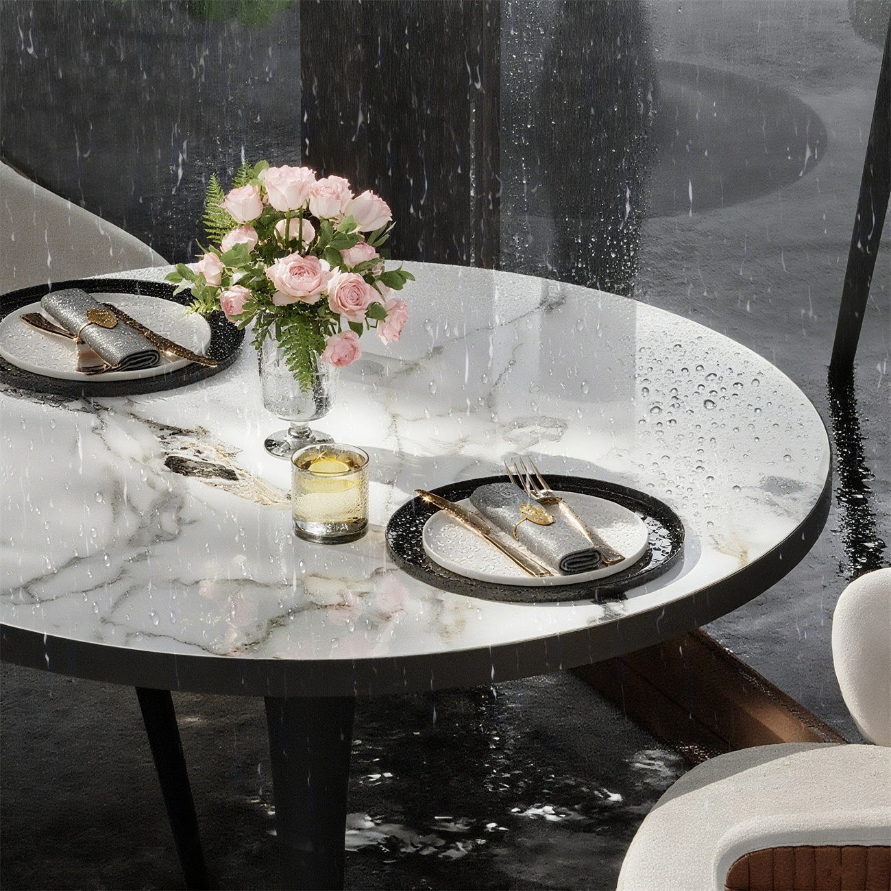 30undefined Round Dining Table No Chairs Sintered Stone Kitchen