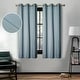 preview thumbnail 60 of 168, Superior Linen Washable Room Darkening Curtains, Set of 2 Panels 42" x 63" - Teal