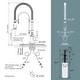 preview thumbnail 28 of 87, WOWOW Single Handle Gooseneck Pull Down Sprayer Kitchen Faucet