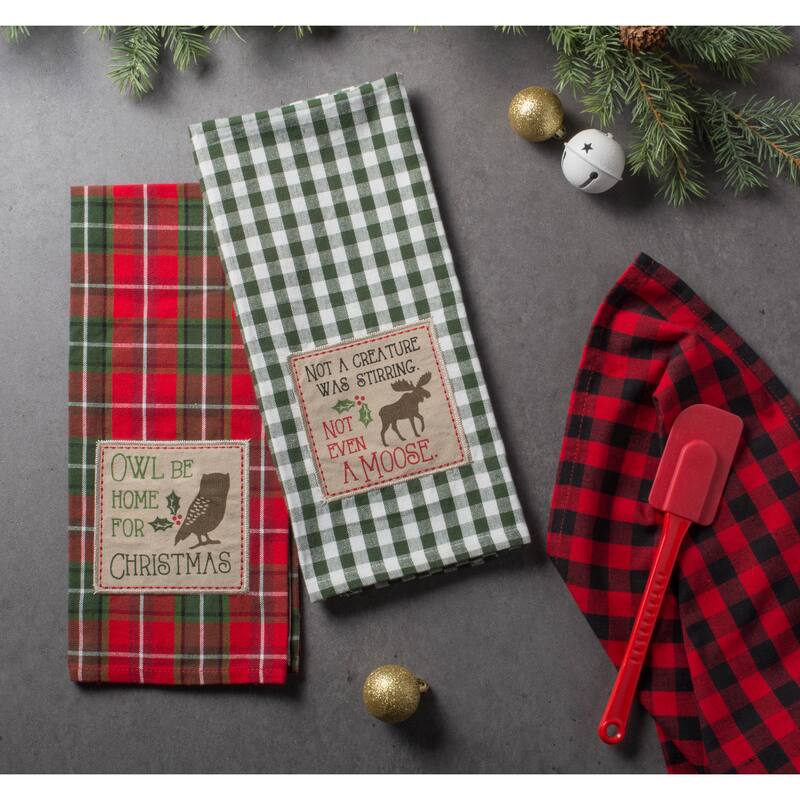 DII Assorted Christmas Printed Dishtowel