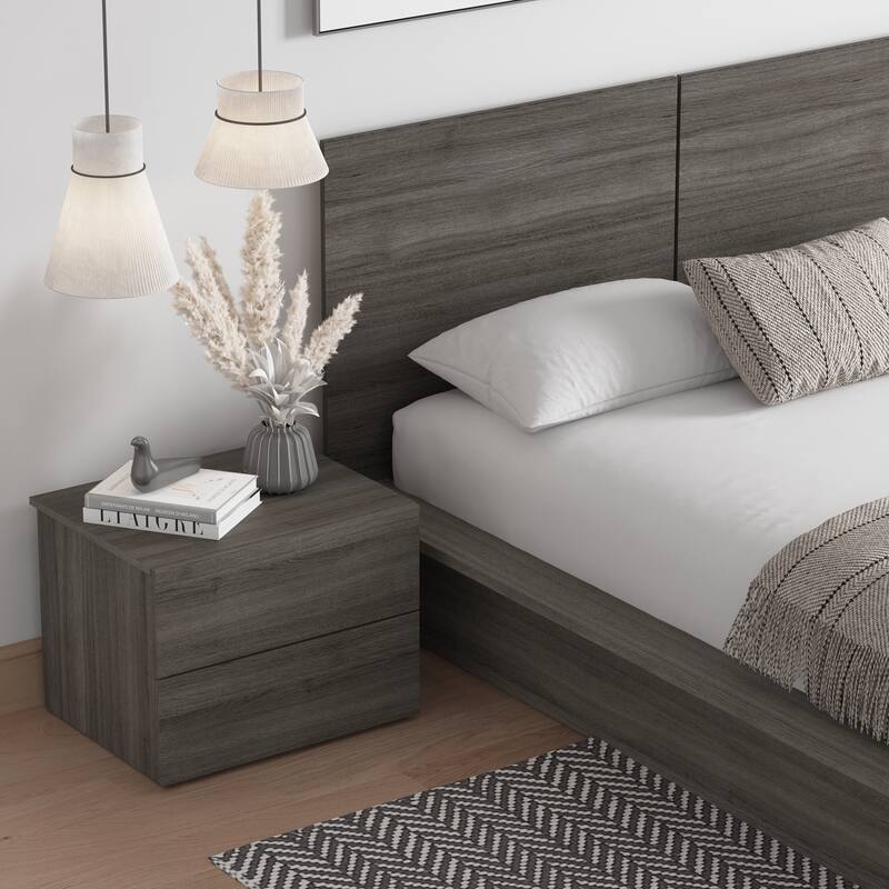 James 3-Piece Bedroom Set with Bed, Headboard, and Nightstand