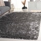 preview thumbnail 8 of 18, SAFAVIEH Handmade Paris Shag Danara 2.5-inch Thick Rug - Silver - 3' x 5'