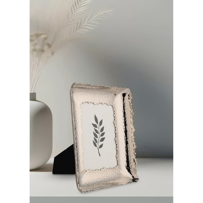 Brass Picture Frame Silver 4x6