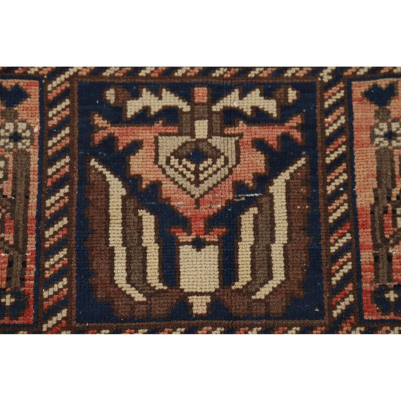 Garden Design Bakhtiari Vintage Persian Rug Handmade Wool Carpet - 6'8" x 10'2"