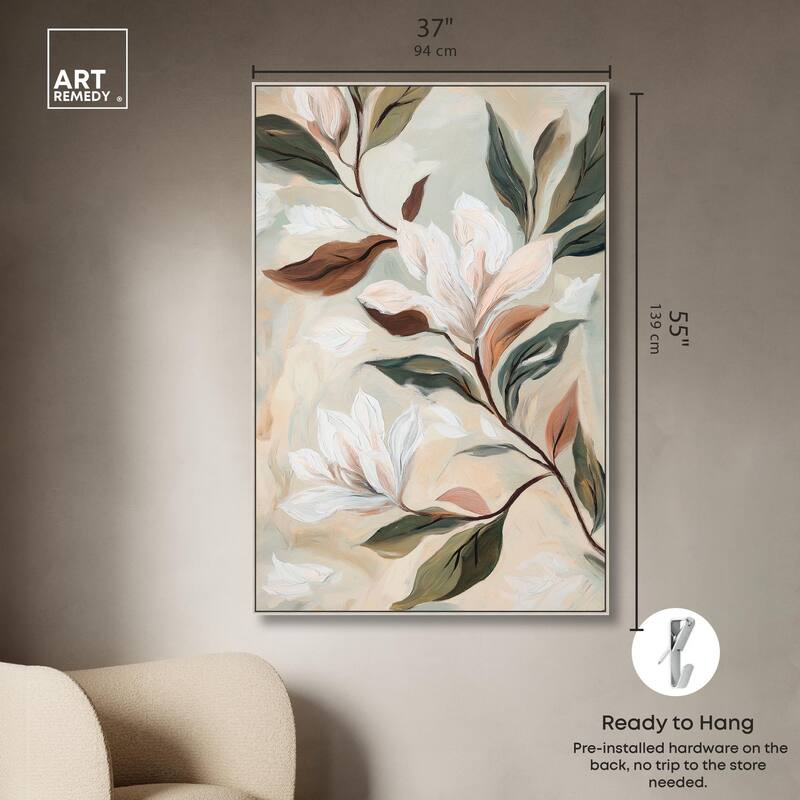 Soft Magnolia II Canvas by Art Remedy