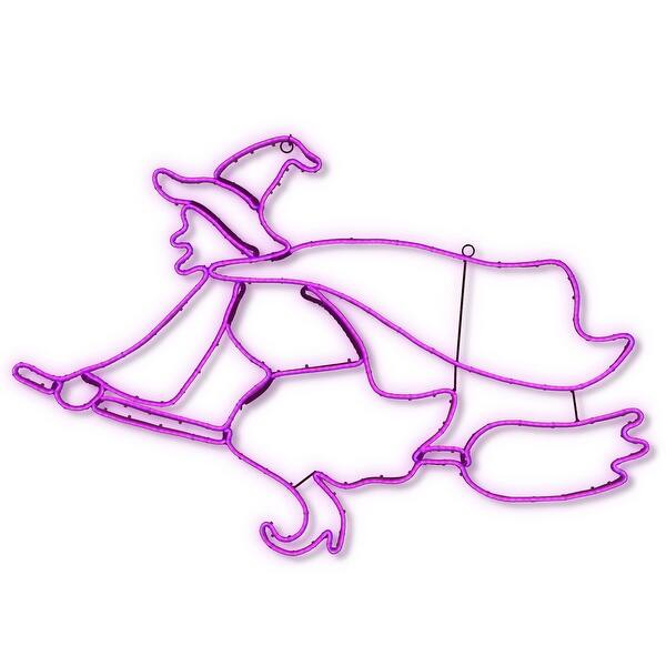 Shop 36 Lighted Purple Halloween Witch Led Light Strip Window